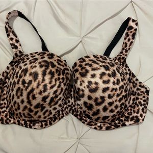 Soma stunning support smooth full coverage leopard print size 42DDD
